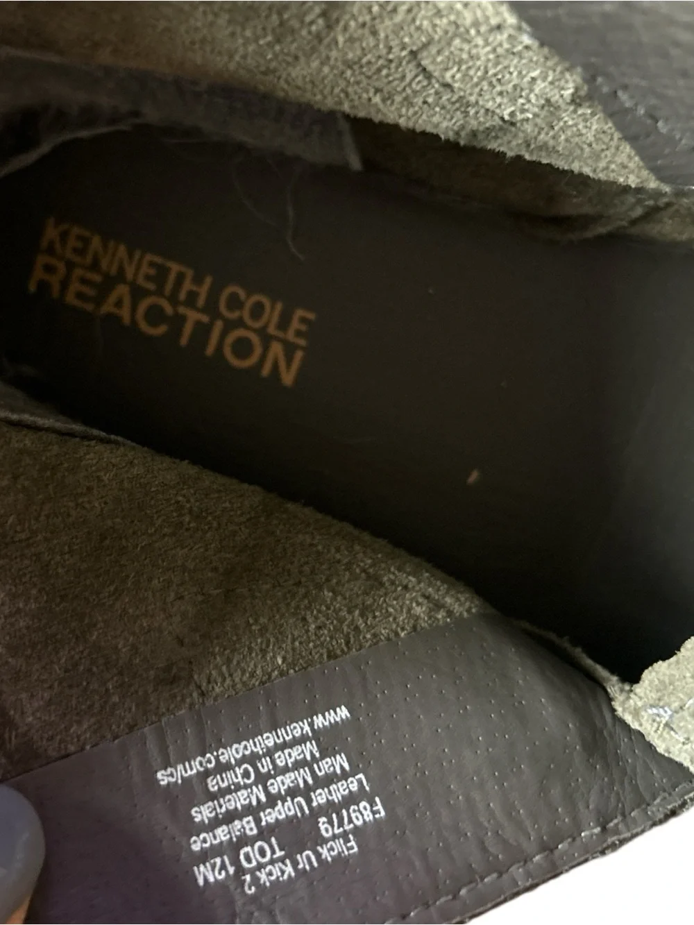 Kenneth Cole Reaction Boys Fick Ur Kick 2 Brown Boots Olive Green Suede
